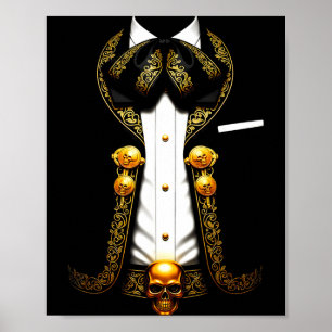 Poster Costume de mariachi mexicain charro mexicain drôle