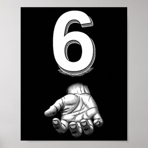 Poster Costume de mème numéro 6 correspondant drôle 67 