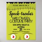 Poster costume de monstre de Frankenstein pour fête d'Hal (Devant)