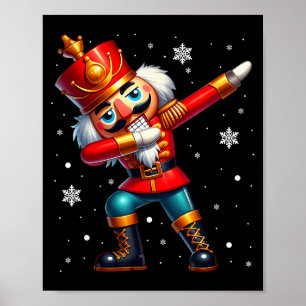 Poster Costume de Noël de casse-noisette qui Dabbing pour