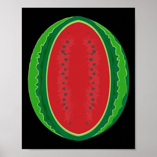 Poster Costume de pastèque Fruit de melon d'Halloween pou (Devant)