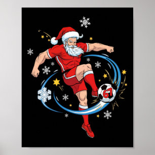 Poster Costume de Père Noël lunettes de soleil Six Sept J
