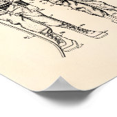 Poster Costume de plongée 1945 Brevet Art Vieux Poivre (Coin)