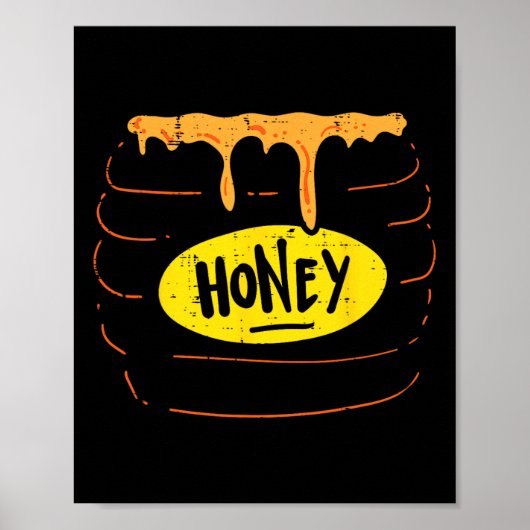 Poster Costume de pot de miel amusant doux Halloween Homm (Devant)