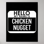 Poster Costume de poulet Nugget amusant Dernière minute f (Devant)