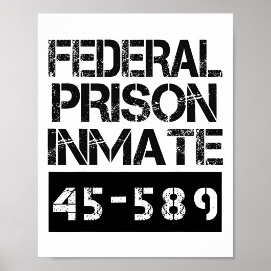 Poster Costume de prisonnier de la prison fédérale d'Hall (Devant)