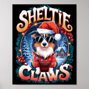 Poster Costume de propriétaire de Shetland Sheepdog Shelt