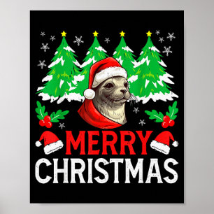 Poster Costume de pyjama de Noël pour le Xmas Holi du pho