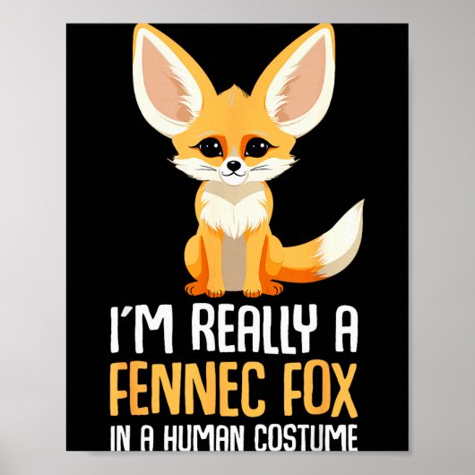 Poster Costume de renard fennec filles renard (Devant)
