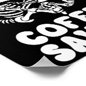 Poster Costume de squelette de dinosaure drôle Goth Tea-R (Coin)