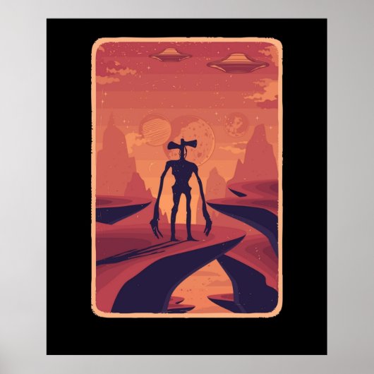 Poster Costume de tête Siren pour enfants garçons Alien s (Devant)