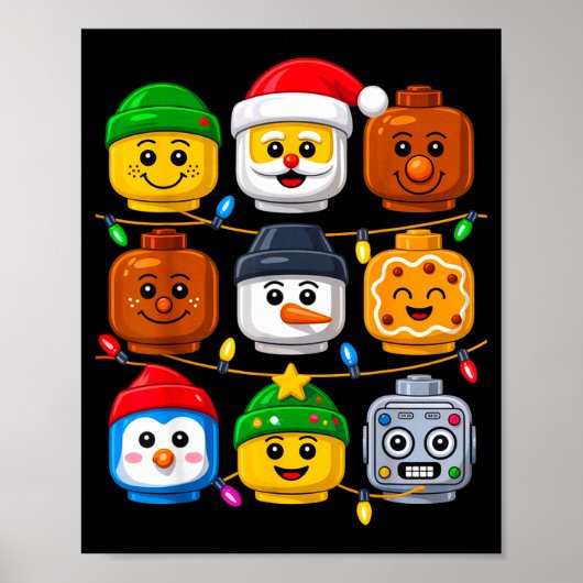 Poster Costume d'équipe de construction de Noël Maître Co (Devant)