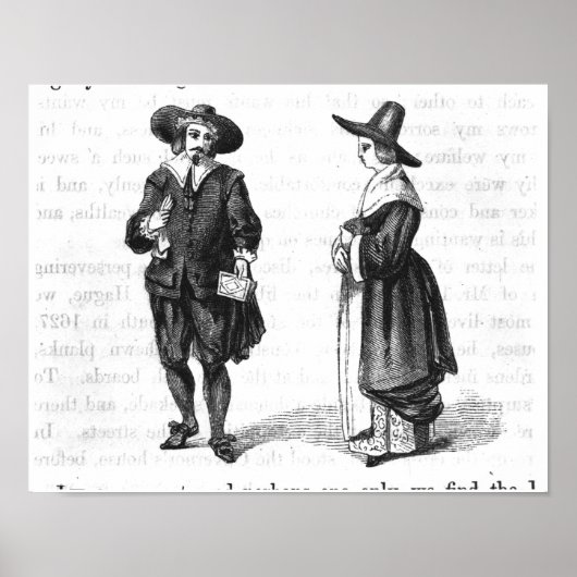 Poster Costume des pèlerins (Devant)