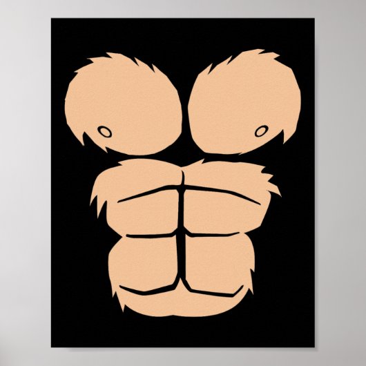 Poster Costume d'Halloween Amusant Singe Gorille Costume (Devant)