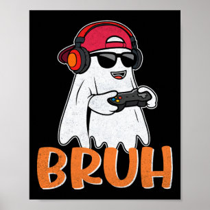Poster Costume d'Halloween Bruh Spooky Boo pour hommes Ga