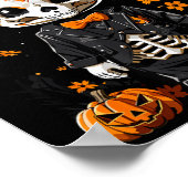 Poster Costume d'Halloween de lapin squelette effrayant (Coin)