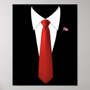Poster Costume d'Halloween décontracté de Président Trump