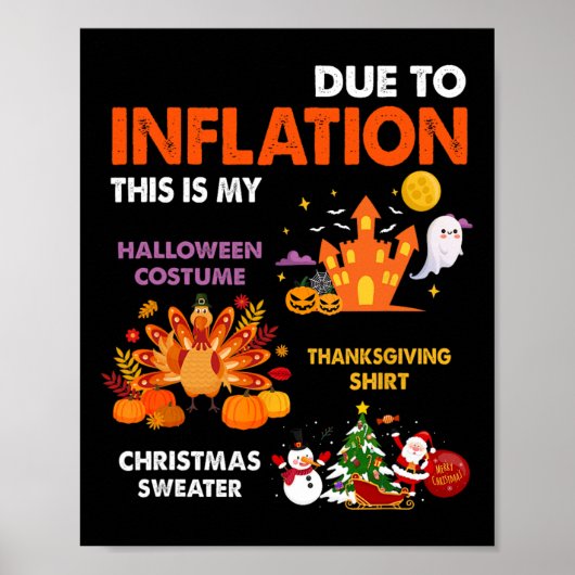 Poster Costume d'Halloween drôle Thanksgiving Laide Chris (Devant)