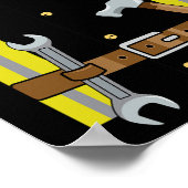 Poster Costume D'Halloween Du Travailleur De Construction (Coin)