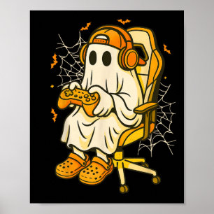 Poster Costume d'Halloween Fantôme de Joueur Drôle pour G