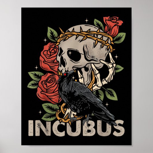 Poster Costume d'Halloween Incubus Crow gauche (Devant)