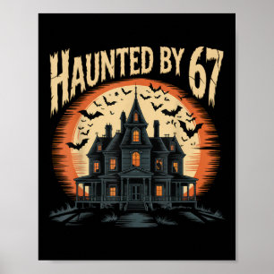Poster Costume d'Halloween mème hanté 67 _1 