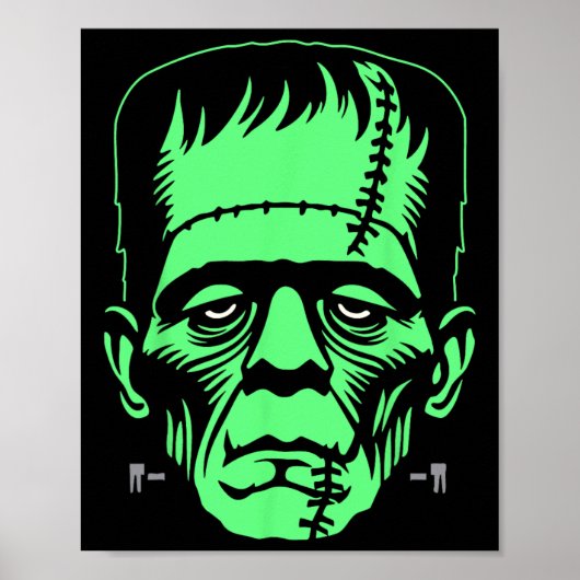 Poster Costume d'Halloween monstre Frankenstein (Devant)