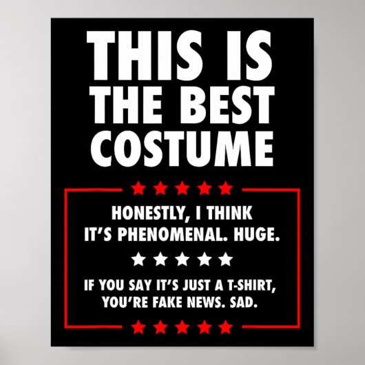 Poster Costume d'Halloween Trump (Devant)