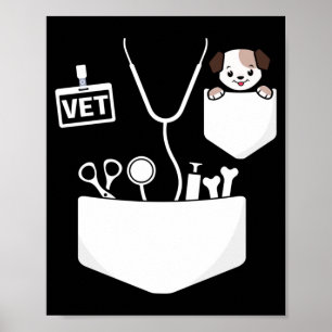 Poster Costume d'Halloween Vétérinaire Enfants Technicien