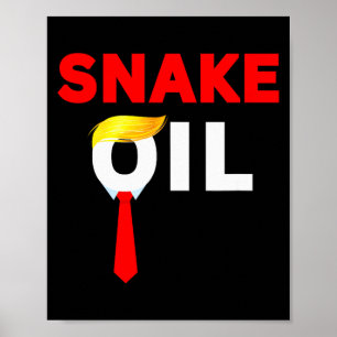 Poster Costume drôle anti-Trump huile de serpent Hallowee
