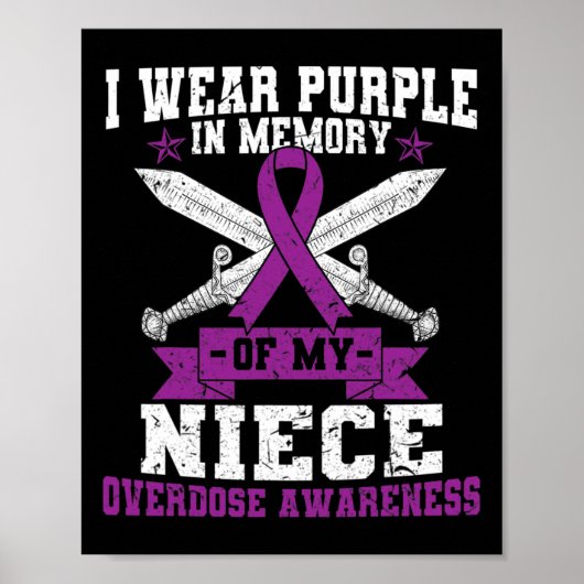 Poster Costume du mois de sensibilisation à la surdose de (Devant)