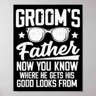 Poster Costume du Père du Marié Papa Mariage Enterrement