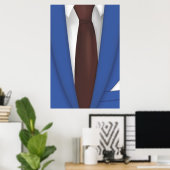 Poster Costume et cravate (Bureau à domicile)