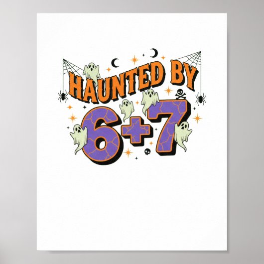 Poster Costume Halloween 67 Meme Hanté (Devant)