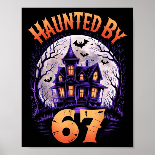 Poster Costume Halloween 67 Mème Hanté _3 (Devant)