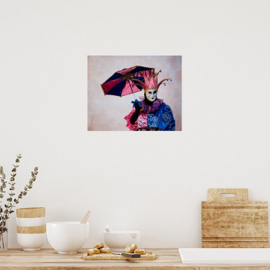 Poster Costume Jester Carnival, Venise (Cuisine)