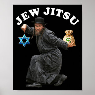 Poster Costume juif tenue de hanukkah rabbin danse horah