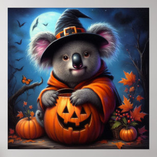 Poster Costume Koala Halloween