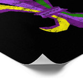 Poster Costume Mardi Gras - Fleur De Lis Vintage (Coin)