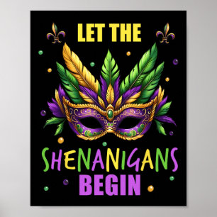 Poster Costume Mardi Gras Laissez Les Shenanigans Commenc
