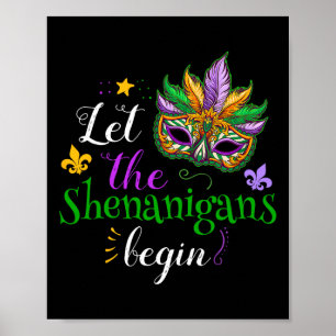 Poster Costume Mardi Gras Laissez Les Shenanigans Commenc