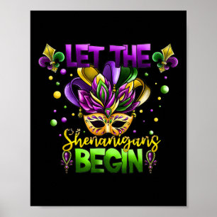 Poster Costume Mardi Gras Laissez Les Shenanigans Commenc