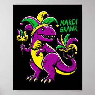 Poster Costume Mardi Grawr Dino T-rex Garçons Enfants Tou