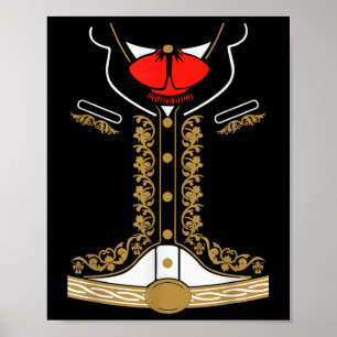 Poster Costume Mariachi Mexicain Charro Pour Cinco De May