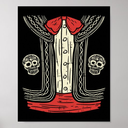 Poster Costume mexicain Mariachi Halloween Costume mexica (Devant)