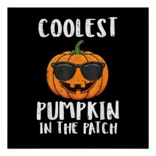 Poster Costume Patch Citrouille Le Plus Cool Halloween Ho