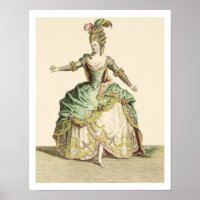 Costume pour Vénus dans plusieurs opéras, gravé pa