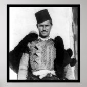 Poster Costume Shkypetars Albanie 1923 (Devant)