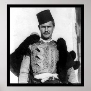 Poster Costume Shkypetars Albanie 1923