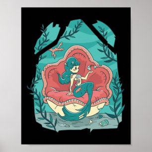 Poster Costume sous-marin déplaisant Halloween Nymphe de